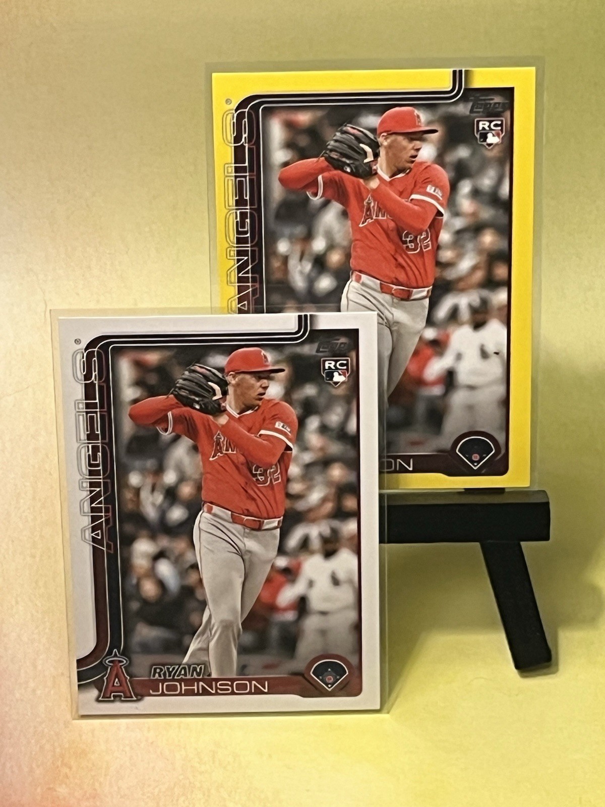 Topps 2025 Update Series Ryan Johnson RC #US121 LA Angels MLB Base+Yellow
