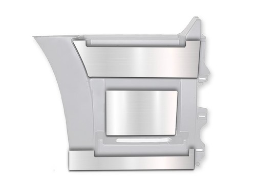 Stripes Chrome Trim Set for Rear Panel 29" Right Compatible with Volvo VNL 04-17 - Foto 4 di 8