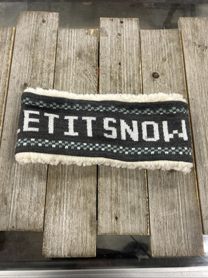 Quagga Let It Snow Gray Fleece Headband