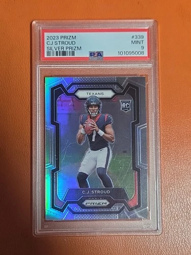 CJ Stroud 2023 Panini Prizm Silver Prizm RC 339 PSA 9 Houston Texans MINT #1