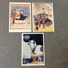 3 Post Cards Of Advertisements For Early 1900s Electric Cars-baker Ohiodelage 3 Post Cards Of Advertisements For Early 1900s Electric Cars-baker Ohiodelage