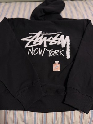 【ロー】STUSSY 黒T L Size XL Stussy New York Chapter Zip up - Hoodie Black Extra Large