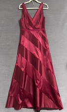 NEW Adrianna Papell Gown 10 Red Satin Ball Cranberry Dress Formal Evening Gala