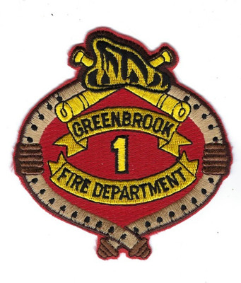 Greenbrook (Somerset County) NJ New Jersey Fire Dept. patch - NEW!