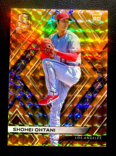 2018 PANINI SPECTRA SHOHEI OHTANI NEON ORANGE RC #76 SER #ED 3/5 SUPER RARE