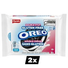 2 x OREO Gluten Free Double Stuf Chocolate Sandwich Cookies, 353g -FREE SHIPPING