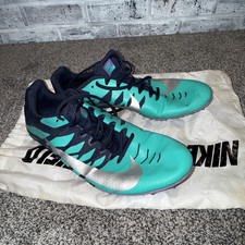 NIKE ZOOM RIVAL S 9 OBSIDIAN Men 10.5 Track Shoes Spikes Racing 907564-406  Bag