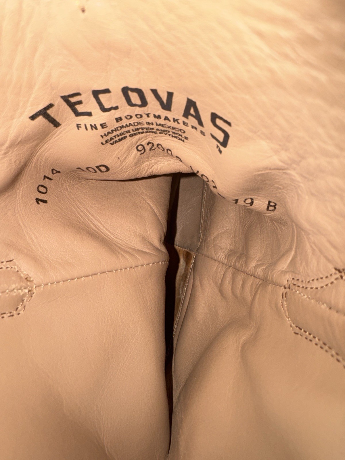 Tecovas Python “ the Boone” Boots Size 10D - image 5