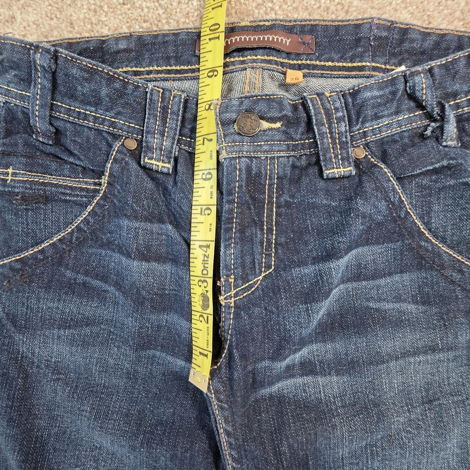 Pantalones de mezclilla para mujer YANUK acampanados bootcut azules talla 28 Foto 3 de 4