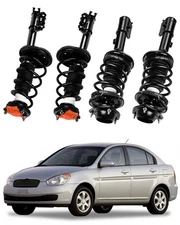 4PCS FH&RH Complete Strut & Coil Spring Assemblies For 2000-2005 Hyundai Accent
