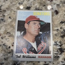 Topps 1970 Ted Williams #211 Washington Senators Baseball Card