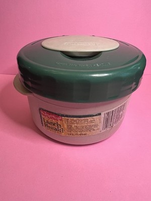 Vtg RUBBERMAID Lunch Break Bowl Microwavable Soup Container Green Tan #375T