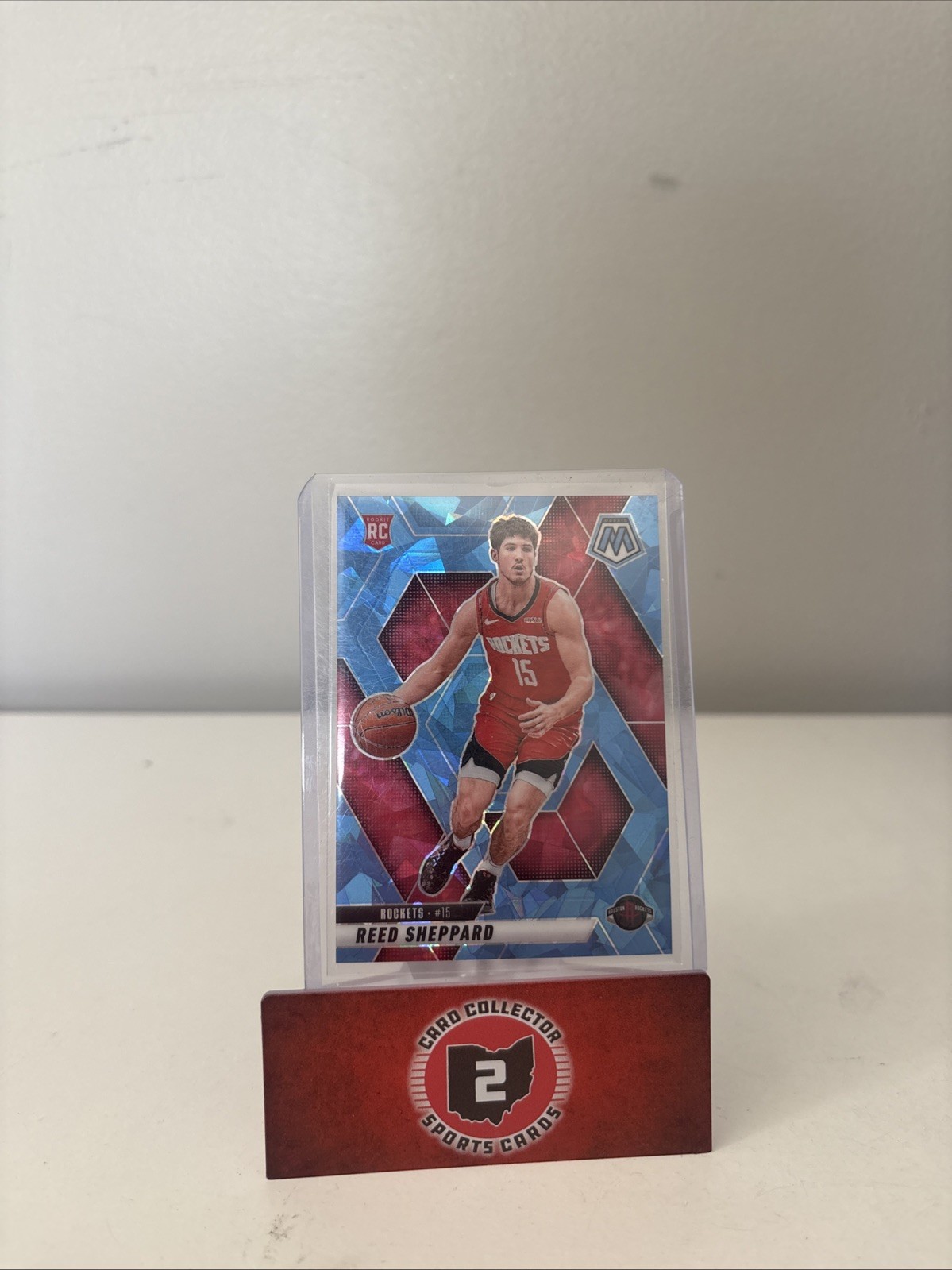2024-25 Panini Mosaic - Rookies Reed Sheppard #249 Ice Mosaic Prizm /125 (RC)