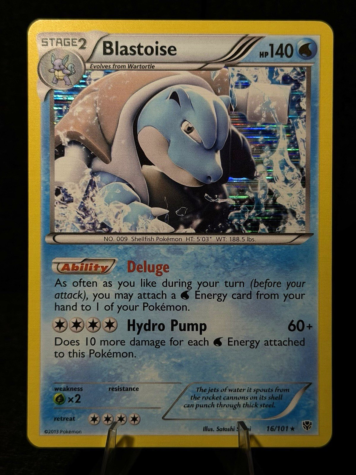 Pokemon TCG Blastoise 16/101 Plasma Blast Holo - NM