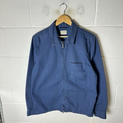 Nudie Jeans Jacke Herren Medium Blau Navy Oi Polloi Chore Overshirt Shacket Sten*