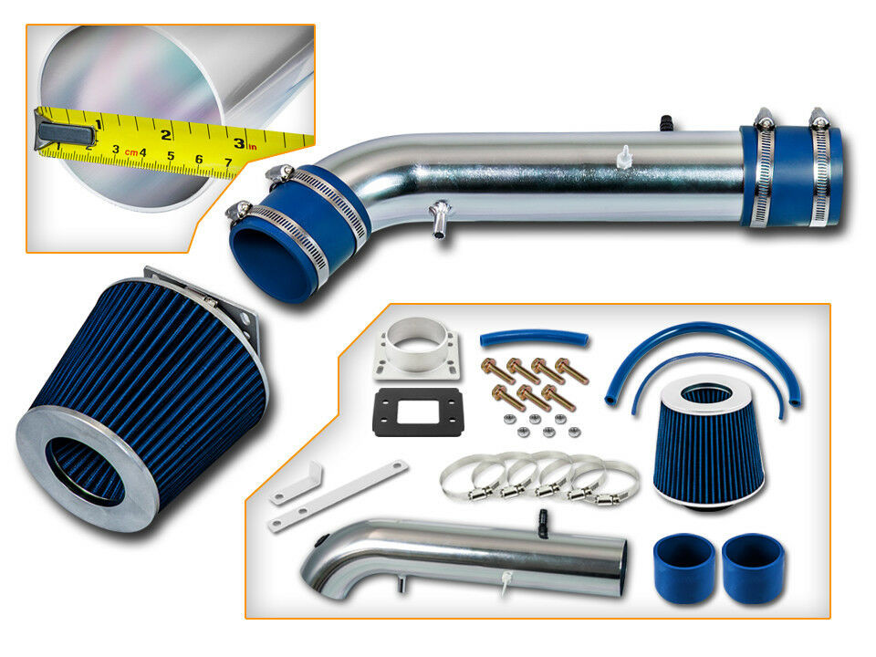 Kit Admisión Ram Air Corto + Filtro Azul Para 4Runner 96-99 Tacoma 95-99 2.7L L4