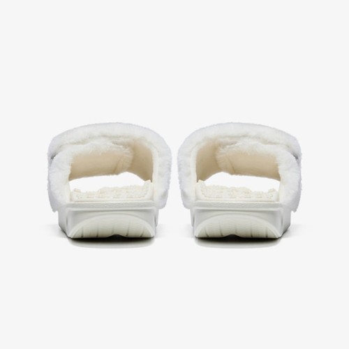 BALLOP Diet Caloring Fur Slipper White Asymmetry Acupressure Design Foot Massage - Picture 5 of 18