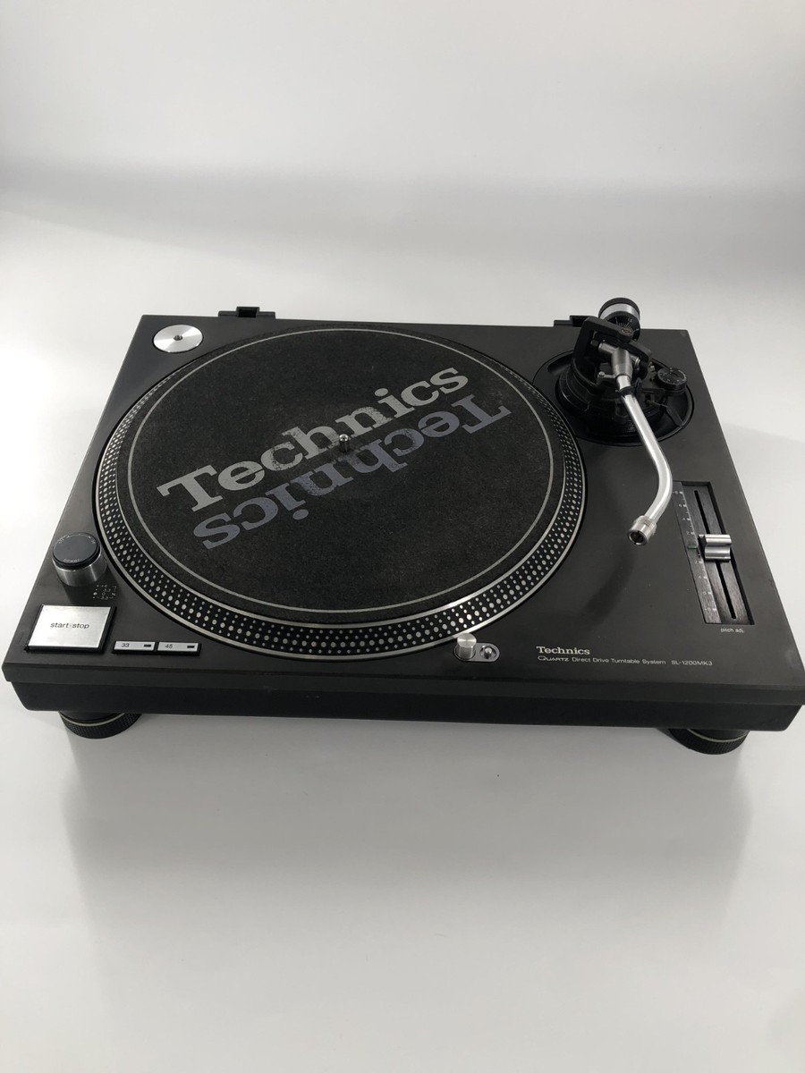 Technics SL-1200MK3 Turntable Black DJ Working Tested Video From