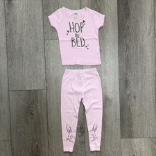Carters 2pc Easter Short Sleeve And Pants Pj Set Bunny Pink 2t