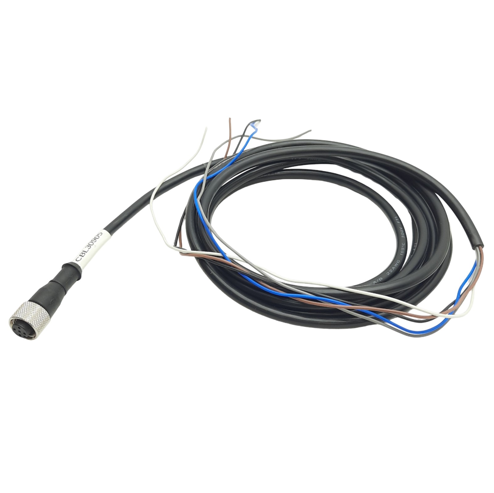 Banner MQDC1-530 Cordset 5-pin M12 Female to Flying Leads, 9ft Length, 250VAC/DC