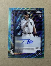 2025 Topps Chrome Baseball Tim Elko Teal Rookie Autograph Card #’d /199. rookie card picture
