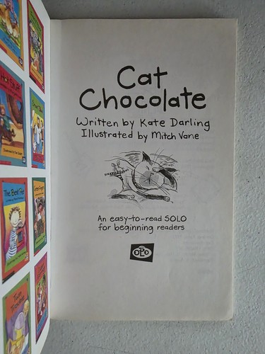 Easy-To-Read Solo Book - Cat Chocolate 2000 PB Kate Darling Reader - Picture 4 of 7