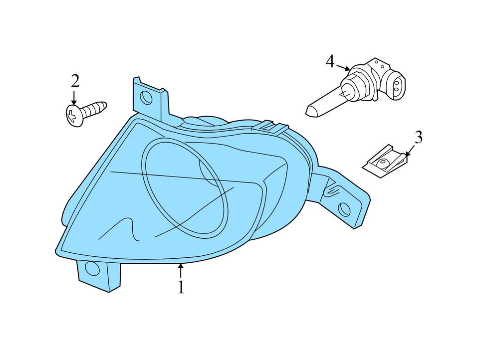 BMW 328I XDRIVE E90 LCI 2009-2012 - luz antiniebla izquierda / lámpara 7199893 Foto 4 de 4