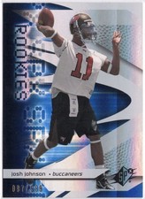 2008 SPx Josh Johnson Rookie Card #116 /999 Buccaneers. rookie card picture