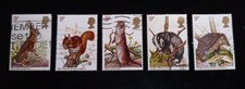 Complete GB used stamp set - 1977 British Wildlife