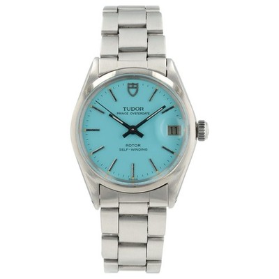 Tudor Prince Oysterdate Light Blue Dial Steel 32mm Automatic Ladies Watch 74300