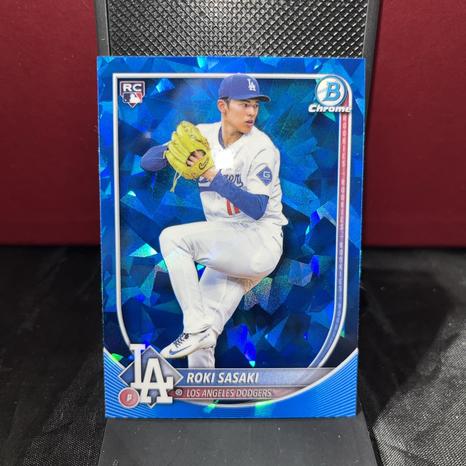 2025 Bowman Chrome Sapphire Roki Sasaki RC Rookie #12 - Dodgers Color Match