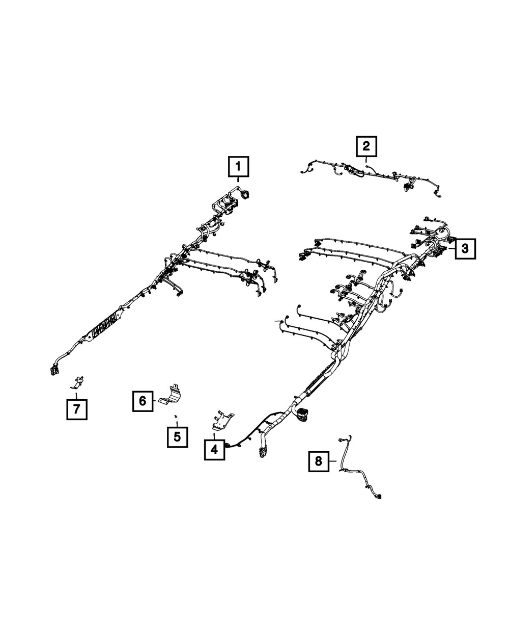 Genuine Mopar Chassis Wiring 68474855ACSelect Your Vehicle to Ensure Guaranteed Fit-QTY1