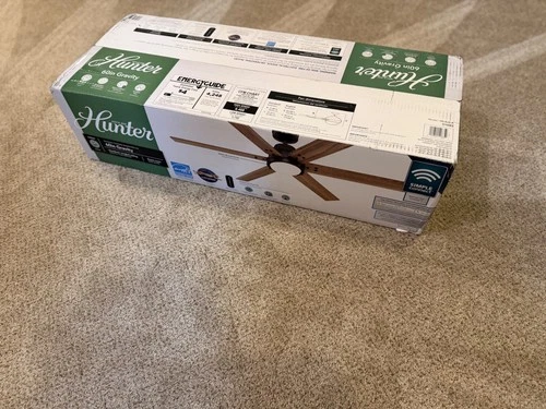 Hunter Fans Gravity 1-Light 60" Ceiling Fan in Noble Bronze - Picture 1 of 2