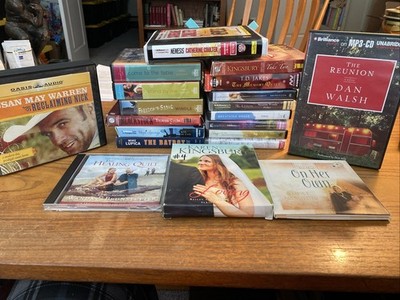 Lot Of 20 Christian Faith Based AUDIO BOOK CD/MP3 ~ Brunstetter, Kingsbury More