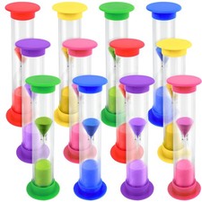 2 Minute Sand Timer, 12PCS Hourglass Timers for Kids Brushing Teeth, Teachers...
