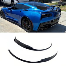 For Corvette C7 Z51 Stingray 2014 -2019 Gloss Black Rear Wheel Trim Fender Flare