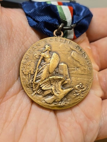 Medalla del Servicio Fronterizo Mexicano de Pensilvania de la Primera Guerra Mundial Medalla del Servicio Estatal Numerada - Imagen 17 de 23