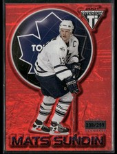 2001 Pacific Private Stock Titanium MATS SUNDIN #93 Red /299