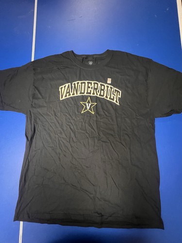 Top Of The World Vanderbilt Commodores Men’s Black Short Sleeve T-Shirt Size XL