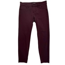 Liverpool Los Angeles Women's Pants Burgundy/Purple, Size 6P, Skinny Stretch