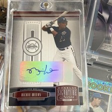 Donruss 2005 Signature Series Rickie Weeks Auto #63 Milwaukee Brewers