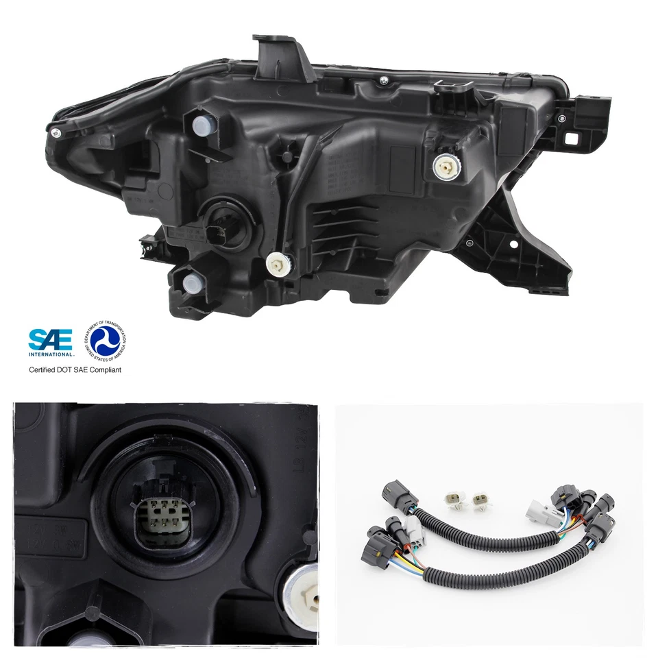 For 16-22 Toyota Tacoma Full LED Projector Black Headlights w/Sequential Signal — 第 2/4 张图片