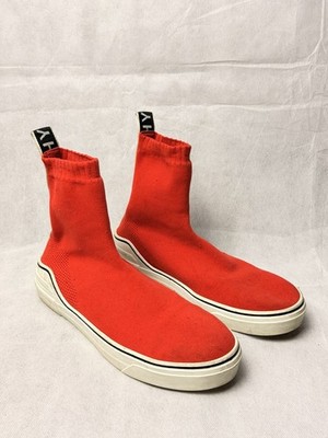 Givenchy George V Sock Sneakers High Top Red Knit Logo Men s SZ 42 US 9