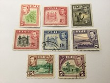 old stamps  FIJI  x  8 KGVI