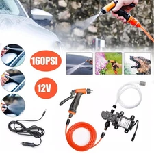12V 160PSI Washdown Wash Pump Kit Electric Car Washer Cleaner Sprayer Tool