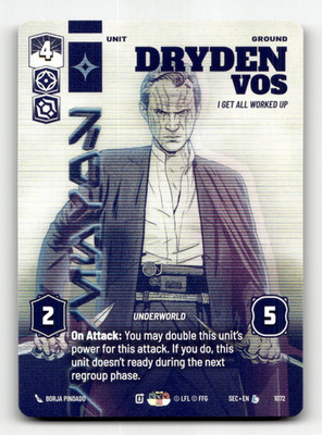 Star Wars Dryden Vos - I Get All Worked Up #1072 (L) - Secrets of Power