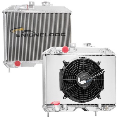 Aluminum Radiator 3 Row for MB CJ-2A M38 GPW 1941-1952 with Shroud Fan CC5241