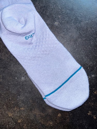 2 Stance Casual Cotton Blend Icon Crew Height Socks Lilac Ice & Pink Size L New - Picture 7 of 9