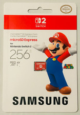 NEW Samsung microSD Express Card 256GB for Nintendo Switch 2 Super Mario