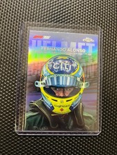 2025 Topps Chrome Formula 1 F1 Fernando Alonso Helmet Collection Refractor #HC-6
